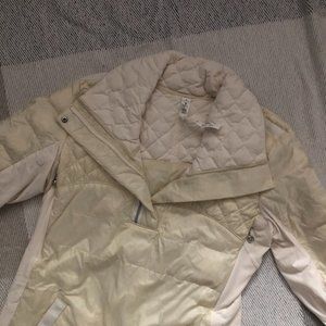 Lululemon Cream Puffer Jacket Sweater
